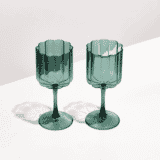 Fazeek - Wave wine glass set | teal
