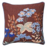 Sage x clare - Pepita floral cushion