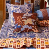 Sage x clare - Pepita floral cushion - Image 3