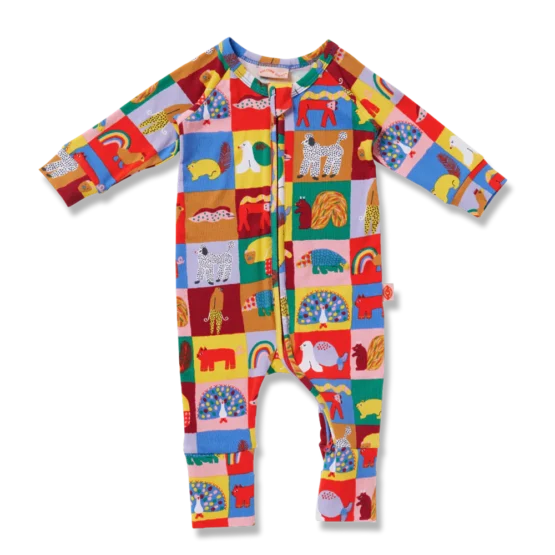 Halcyon nights - Long sleeve romper | Look at our tails