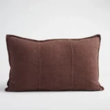 eadie lifestyle - Luca® Linen Cushion - Chocolate