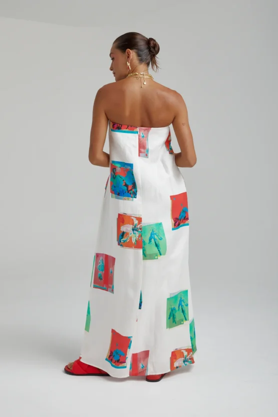 Summi summi - strapless maxi dress | montage white - Image 3