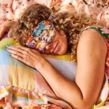 kip & co - Forever Floral Lilac Silk Eye Mask - Image 2
