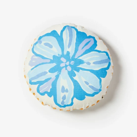 Bonnie & neil - candy blue round 50cm cushion