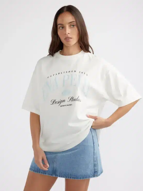 ena pelly - heritage studios tee | vintage white