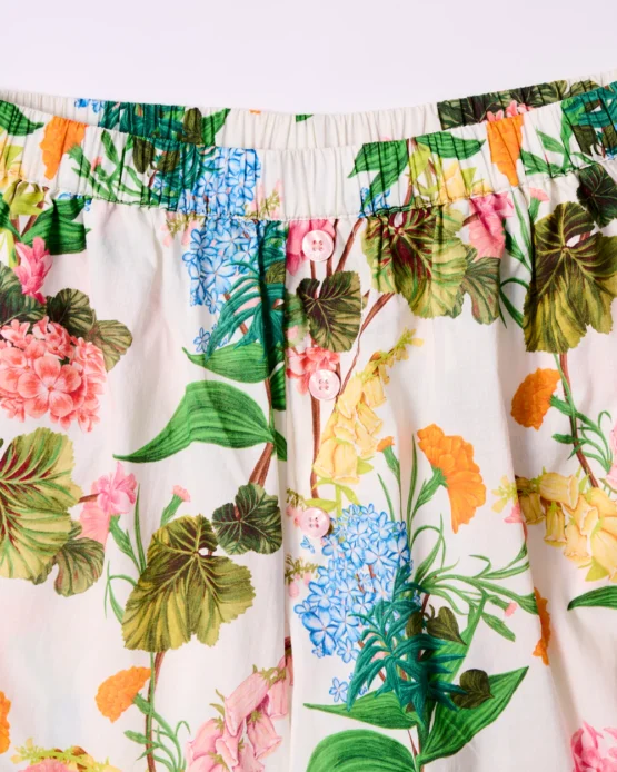 Kip & co - Bouquet Beauty Organic Cotton Short Sleeve Shirt & Short Pyjama Set - Image 5