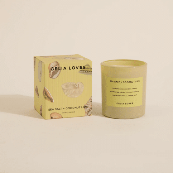 Celia loves - Sea salt + coconut lime candle