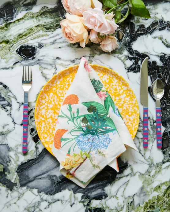 kip & co - Bouquet Beauty Linen 4P Napkin Set - Image 2
