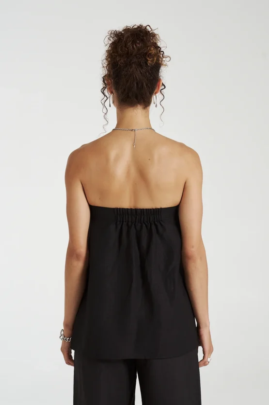 summi summi - strapless shift top | midnight black - Image 3