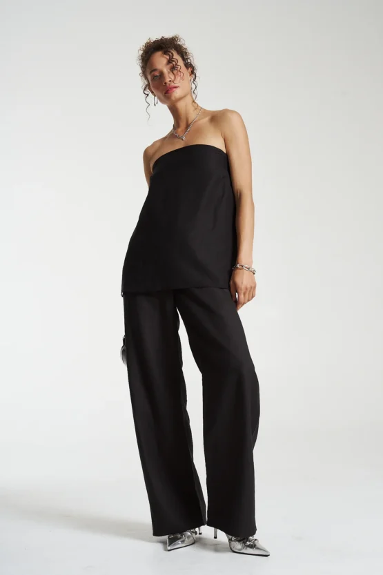 summi summi - strapless shift top | midnight black - Image 5