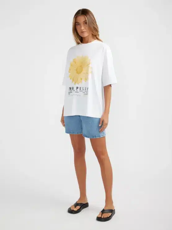 ena pelly - flora tee | white - Image 2