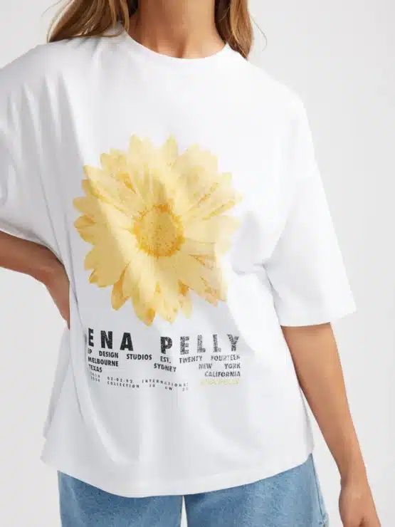 ena pelly - flora tee | white - Image 4