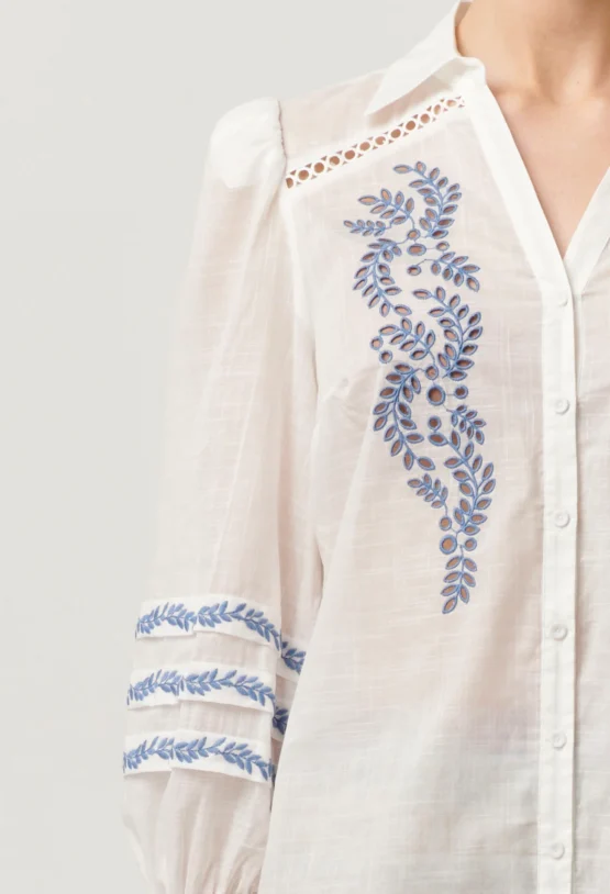 once was - fleurine slub shirt - Image 8