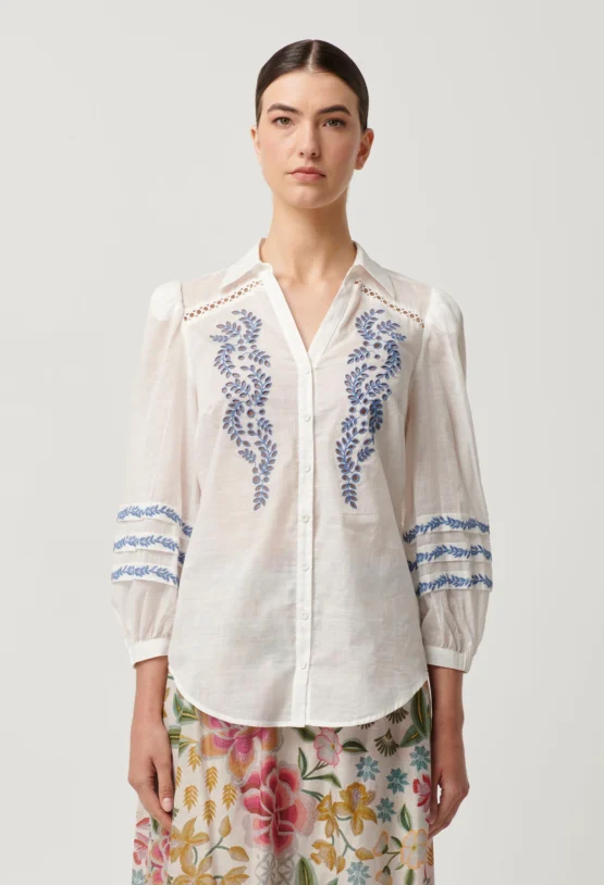 once was - fleurine slub shirt - Image 4