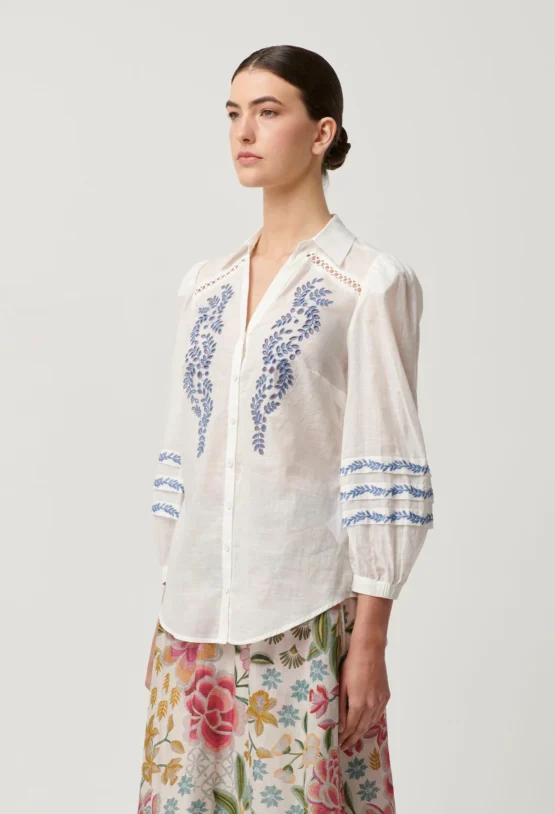 once was - fleurine slub shirt - Image 3