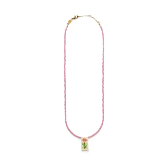 anni lu - A Rose is a Rose Necklace - Petal Pink