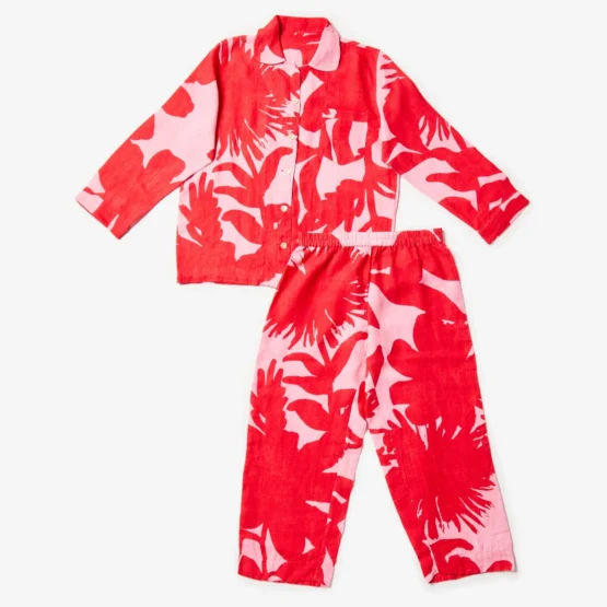 Bonnie & neil - carmine pink pyjama set