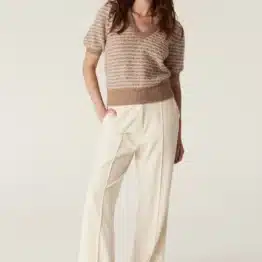 CABLE - annika mohair top | latte
