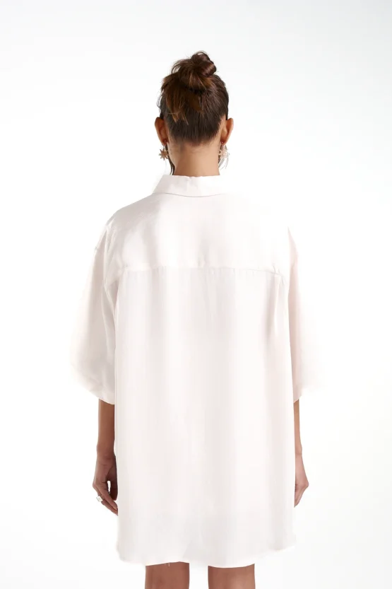 summi summi - big shirt w stripe | cream / viceroy - Image 3