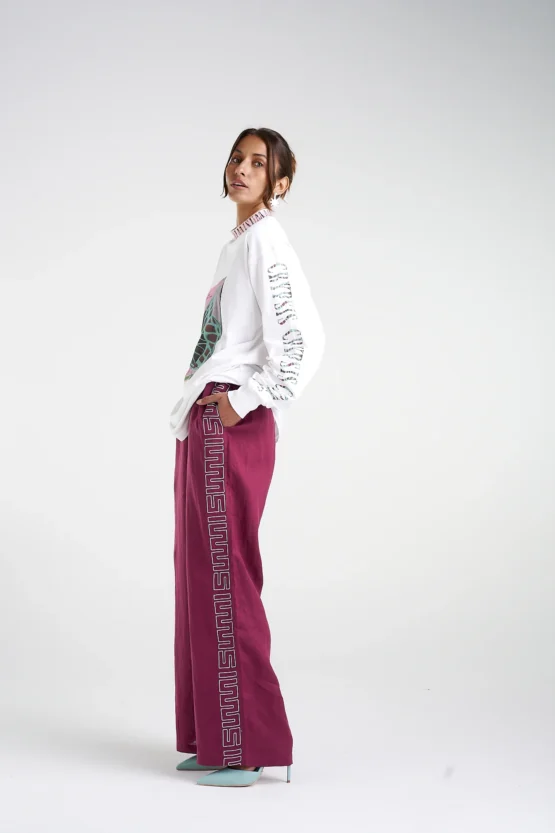 Summi summi - sig linen pant | plum