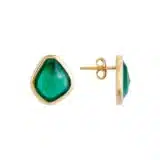 Fairley - green agate splice studs