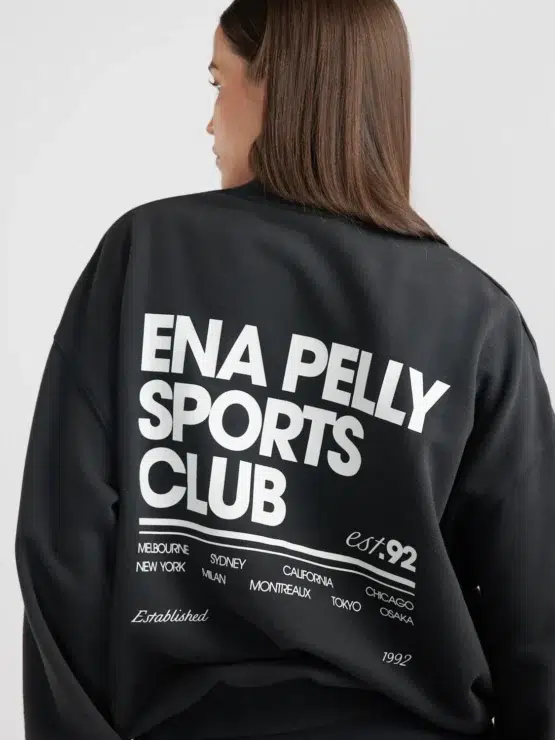 ena pelly - 92 sports sweater | vintage black - Image 4