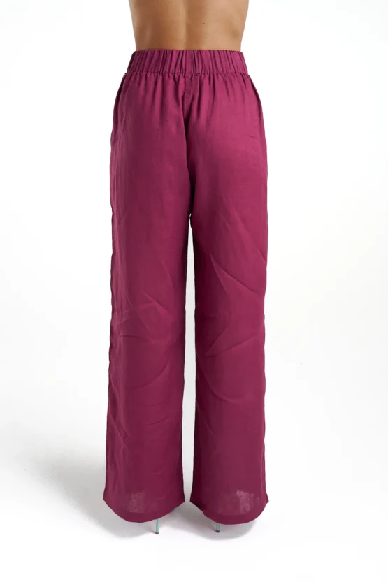 Summi summi - sig linen pant | plum - Image 3