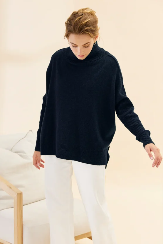 Mia fratino - gigi step rollneck || jet black - Image 2