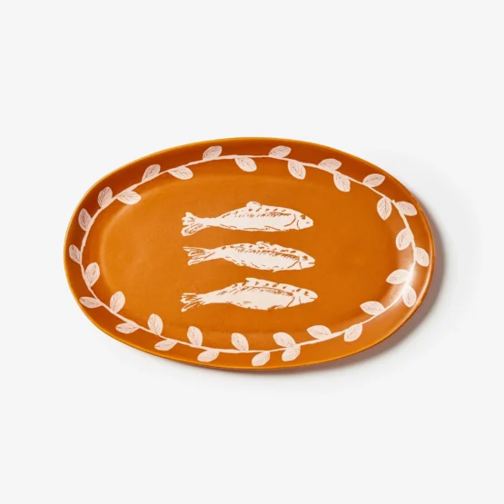 Bonnie and neil - sardines tan oval plate