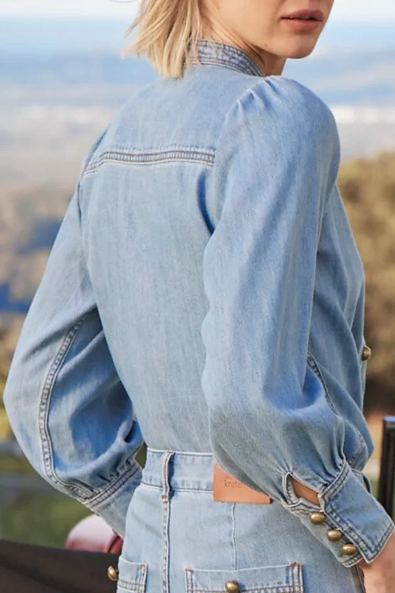 Zoe kratzmann - hanker top | light washer denim - Image 4