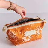 kip & co - Ray Of Light Ochre Toiletry Bag - Image 3