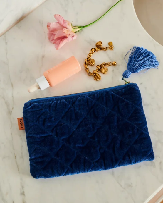 kip & co - Ocean Dreamer Velvet Cosmetics Purse