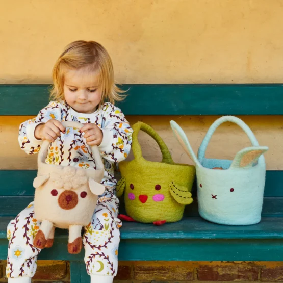 Sage x clare - Mavis felt basket - Image 3
