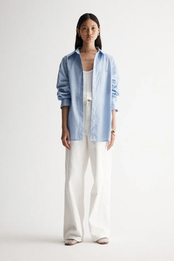 Elka collective - Pelli shirt | blue stripe - Image 4