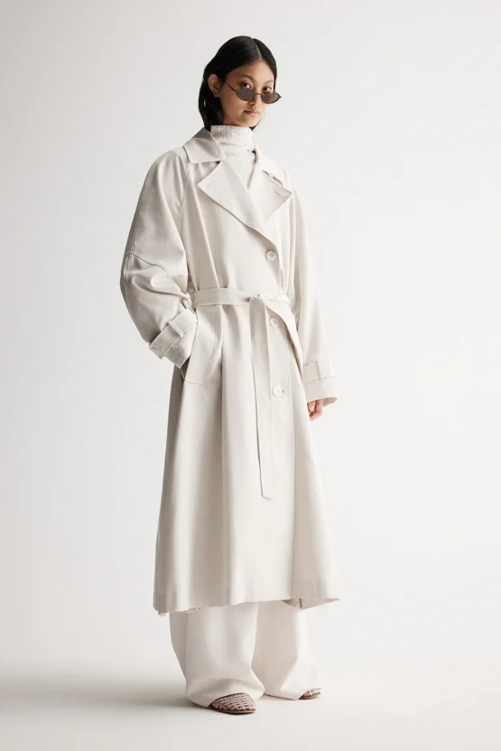 Elka collective - leonora trench coat | bone - Image 3