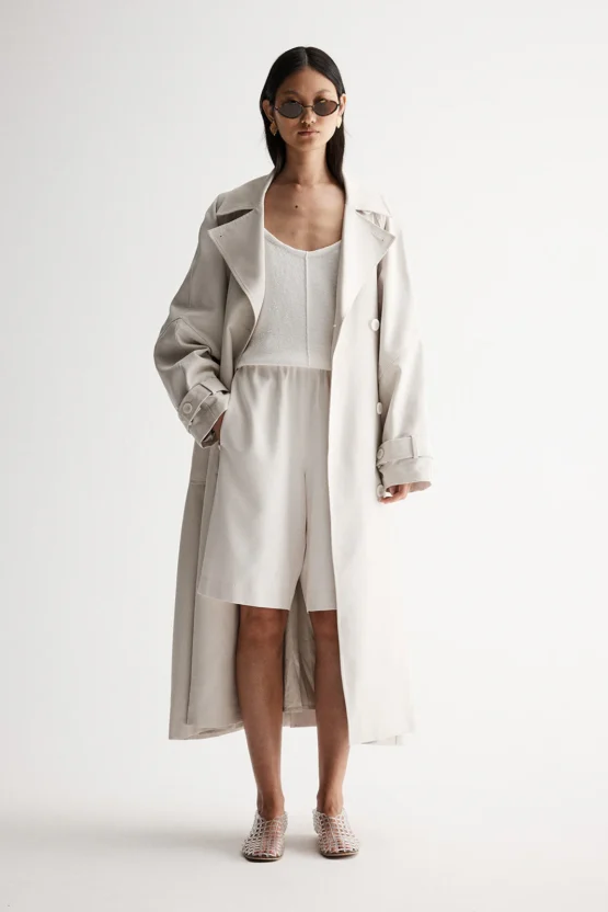 Elka collective - leonora trench coat | bone - Image 5