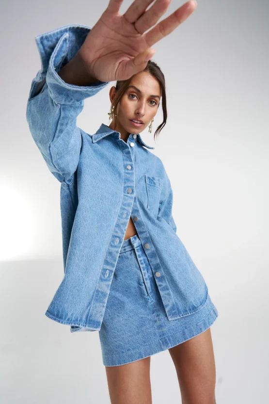 Summi summi - boss shirt | blue denim - Image 5