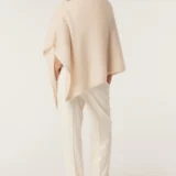 Cable - Brushed Pure Cashmere poncho | fawn - Image 4