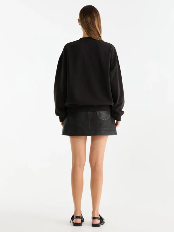 ena pelly - bold logo sweatshirt | washed black - Image 4