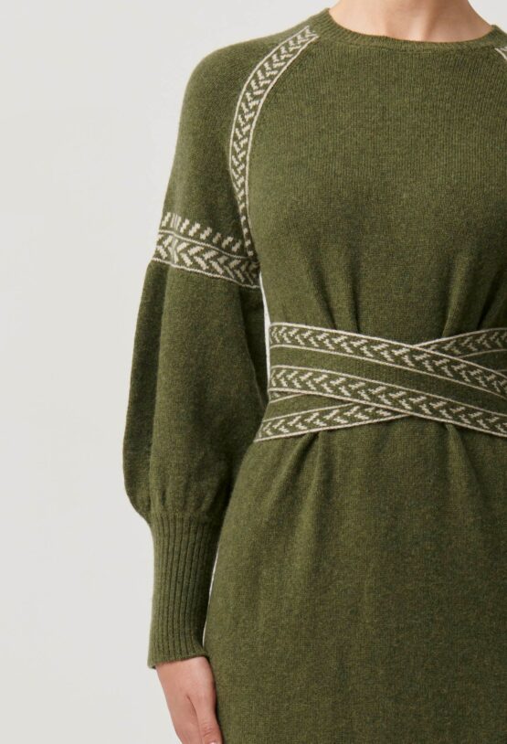 once was - sierra midi dress | moss - Image 6