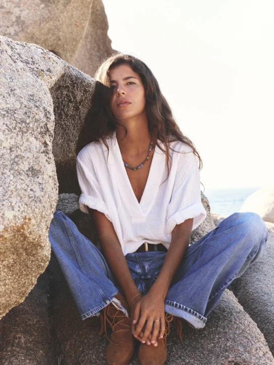 Xírena - avery top | white