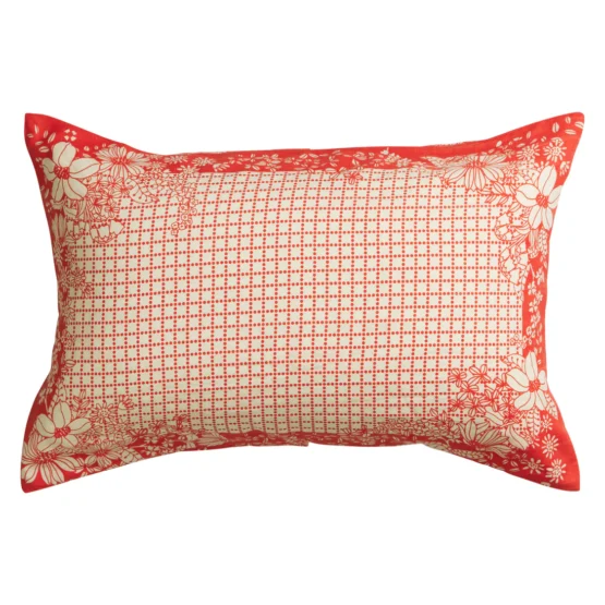 Sage x clare - mallorie linen pillowcase set | scarlet