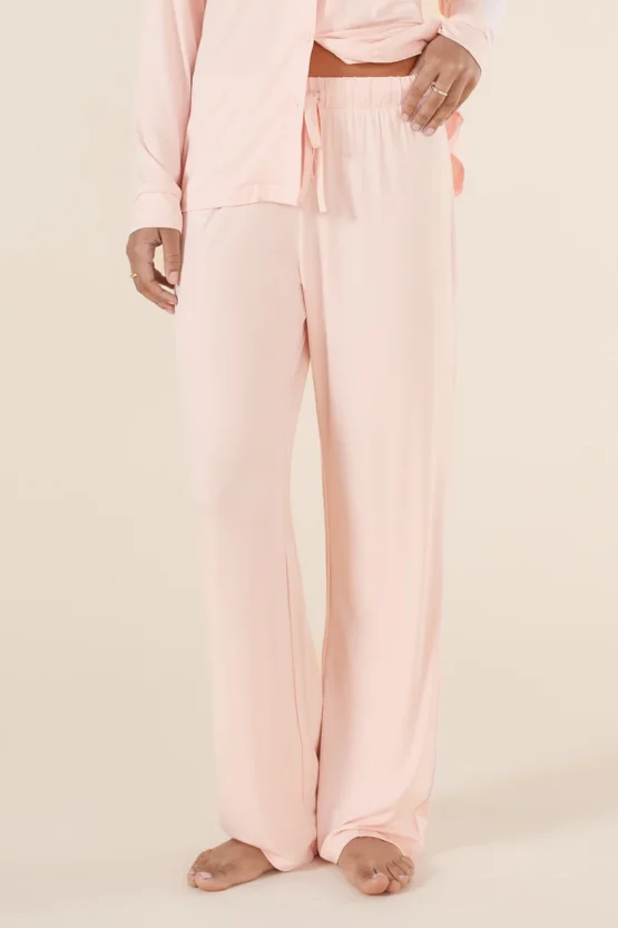 gingerlilly - tessa bamboo long pj set | pink - Image 4