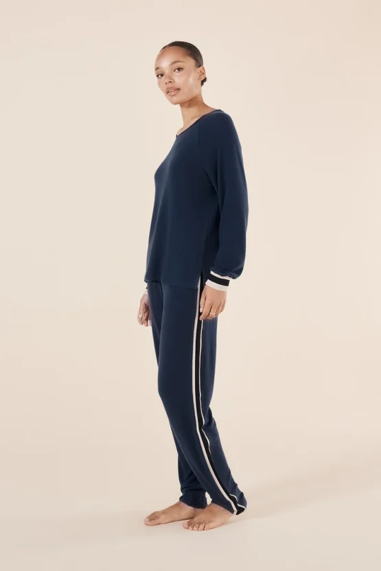 gingerlilly - Alison sporty long lounge set | Navy - Image 2
