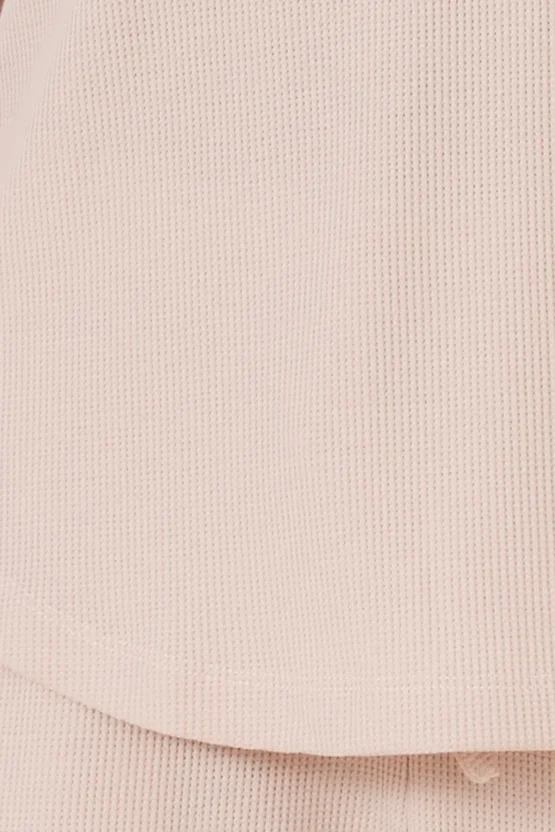 gingerlilly - lainey waffle pj set | beige - Image 2