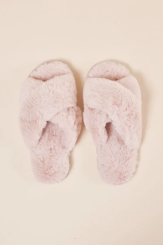 Gingerlilly - milan plush slipper | pink
