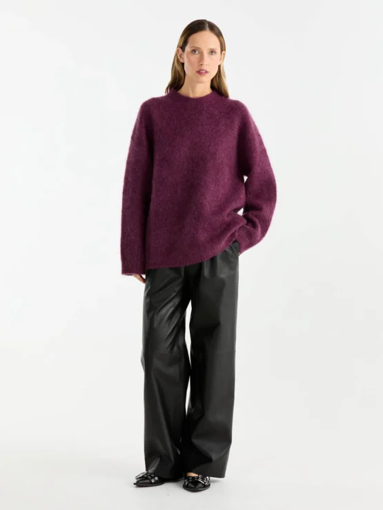ena pelly - elle mohair blend | plum