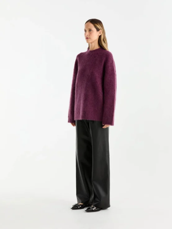 ena pelly - elle mohair blend | plum - Image 3