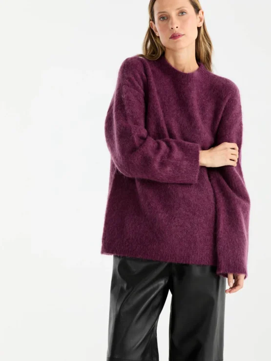 ena pelly - elle mohair blend | plum - Image 2