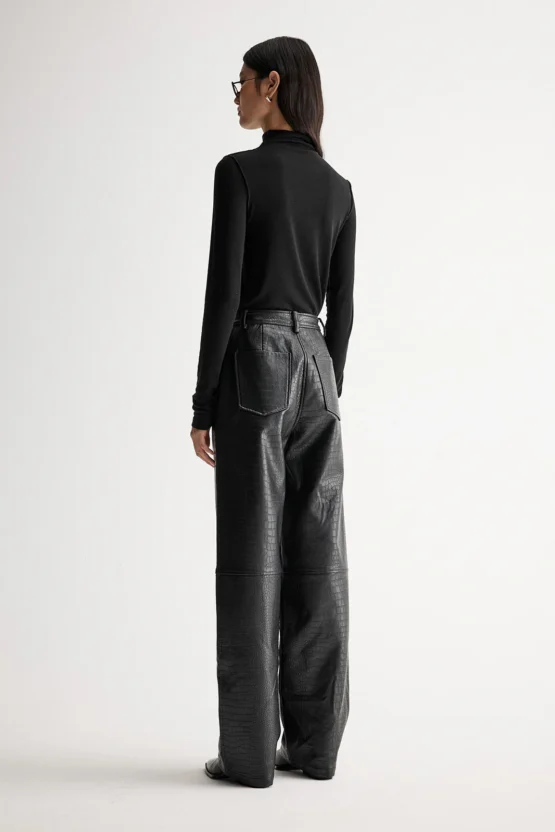 Elka collective - eden pant | black croc - Image 4